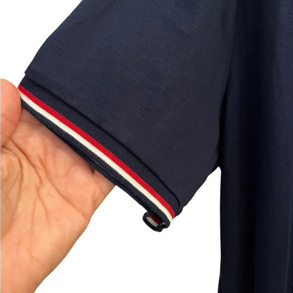 Polo Ralph Lauren Mens Size Xl Short Sleeve Navy with red and white trim polo - Picture 3 of 6
